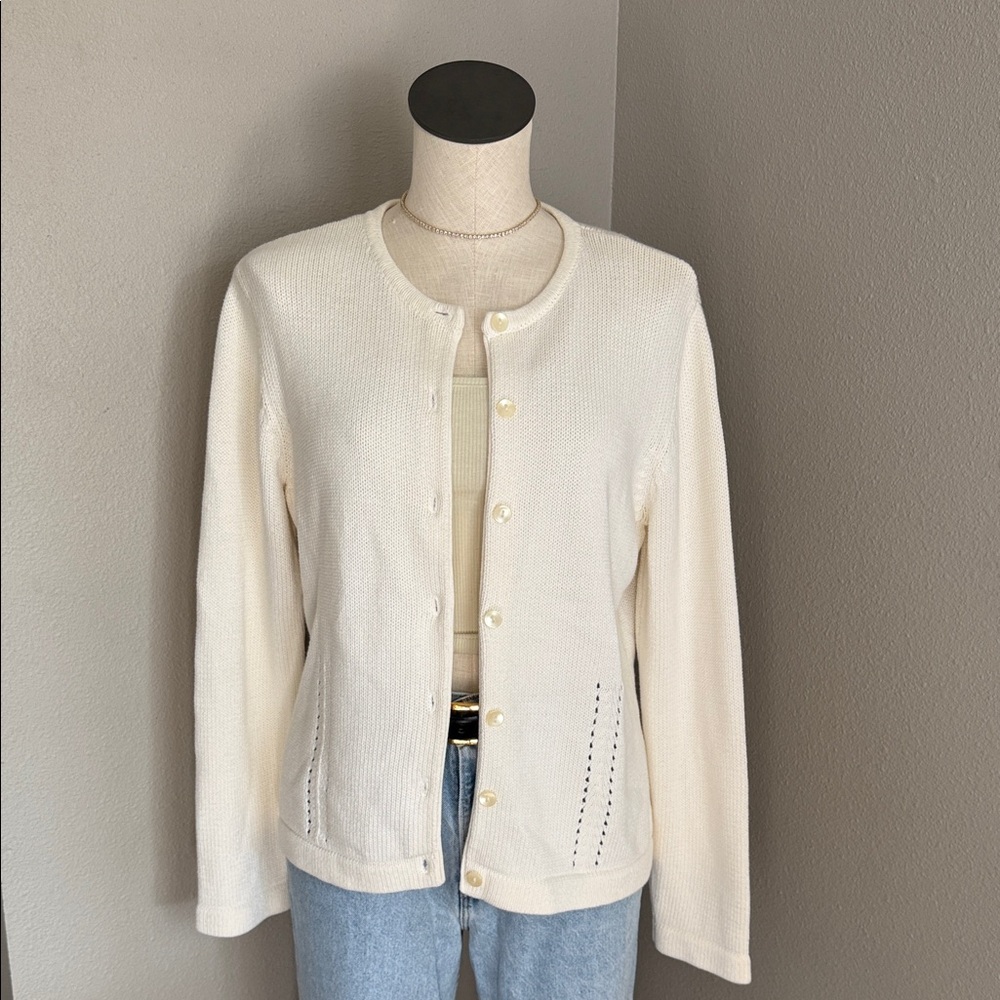 Elegant Cream Women's Sweater